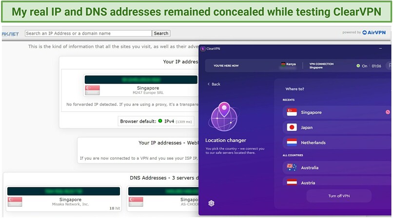 DNS, IP, and WebRTC Leaks